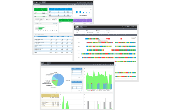 Screen Shots of Speech Analytics Reports for Call Centers